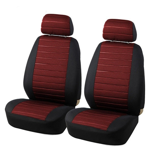 Housses avant de voiture Jacquard rouge