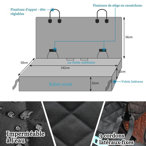 Dimension de la housse protège banquette transport animaux