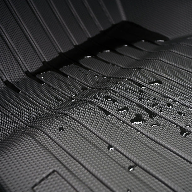 Tapis sur mesure 3D pour Tesla Model 3, vue étanchéité.