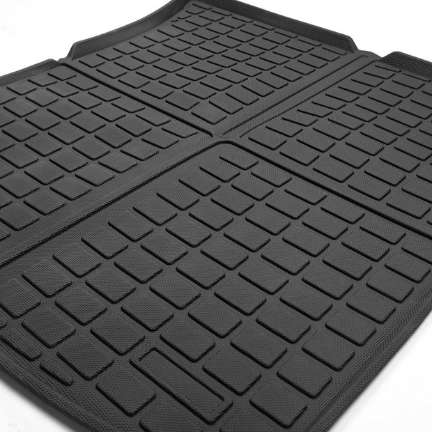 KIKIMO Lot de 9 tapis de sol pour Tesla Model Y 7 places 2020-2023,  accessoires pour Tesla Model Y, tapis de coffre imperméable et  antidérapant, tapis de dossier, adapté pour Tesla (ne